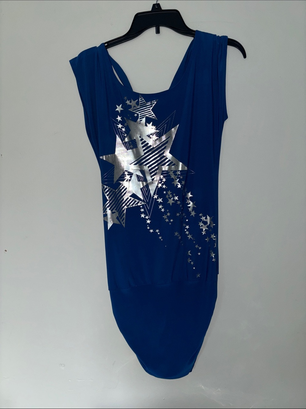 Women’s Royal Blue Sleeveless Tank with Silver Star